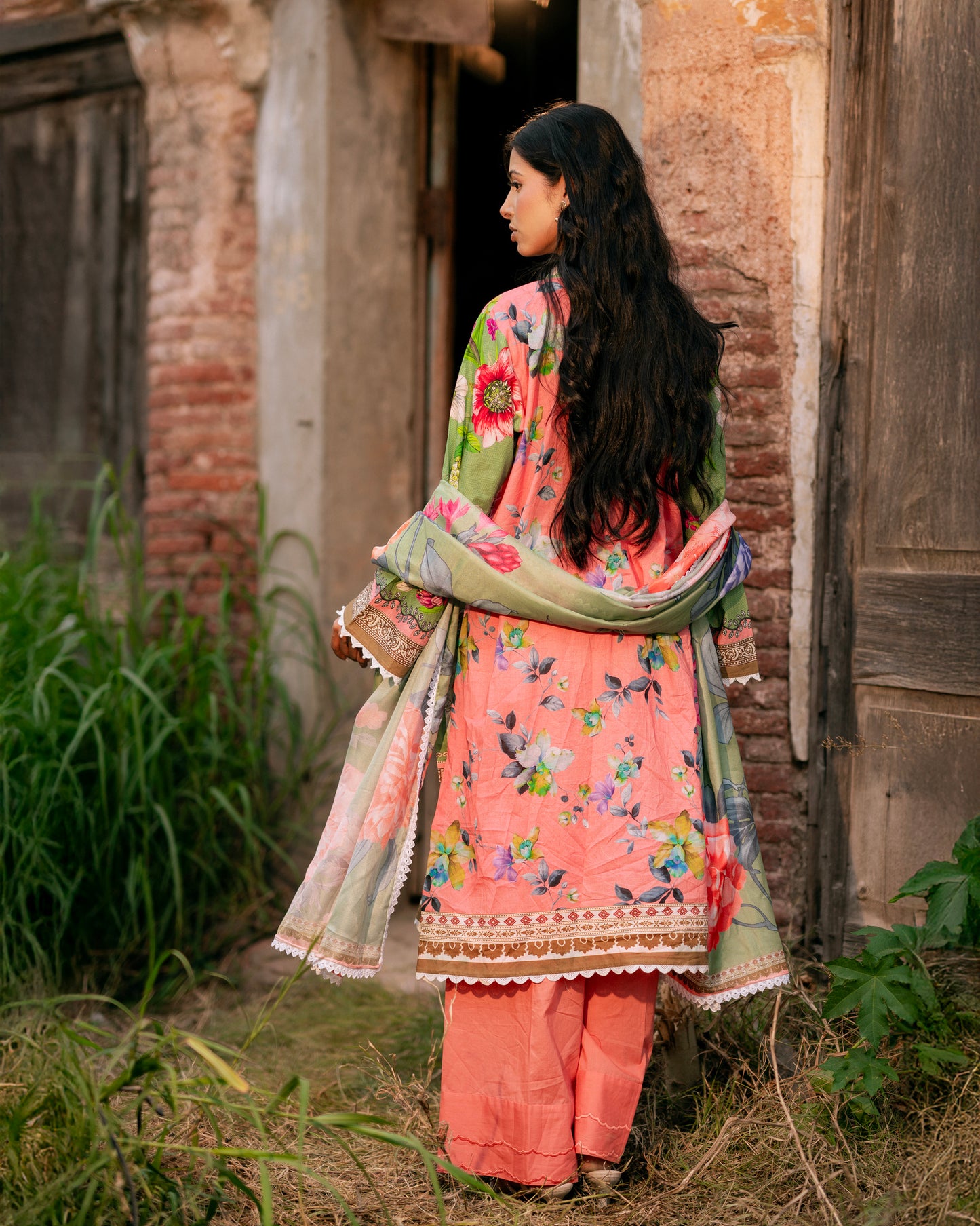 Pastel Floral Shalwar Kameez