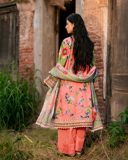 Pastel Floral Shalwar Kameez
